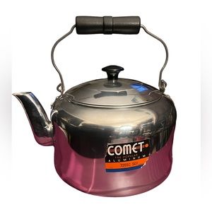 Vintage!  1950's COMET Aluminum Tea Cowboy Kettle- Teapot- Great Condition